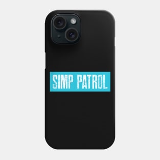 Simp Patrol Retro Blue Distressed Phone Case