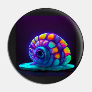 Psychedelic Snail Pin