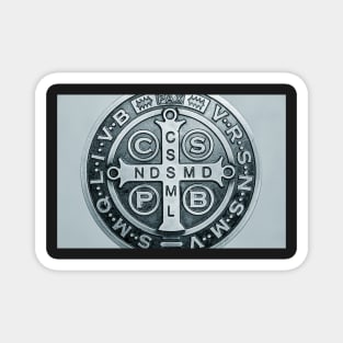 Saint Benedict Cross medal photograph Magnet