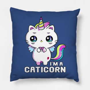 Kawaii I'm a Caticorn Unicorn Cat Kittycorn Pillow