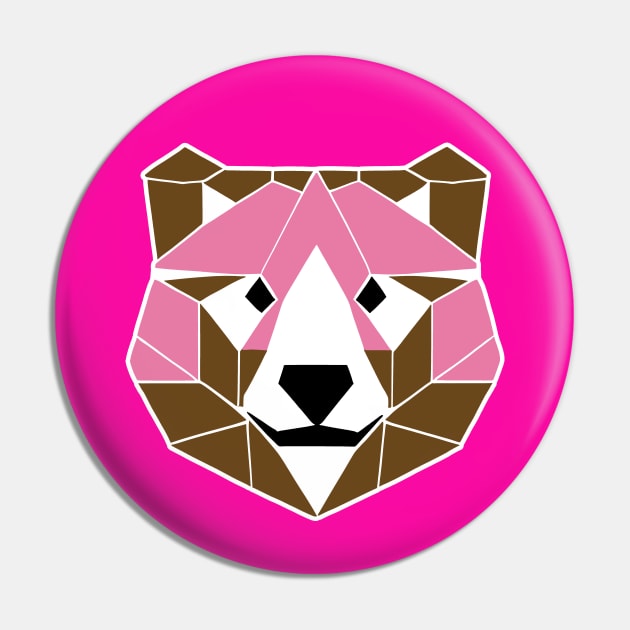 Geometric Pink Bear (MD23Ani002b) Pin by Maikell Designs