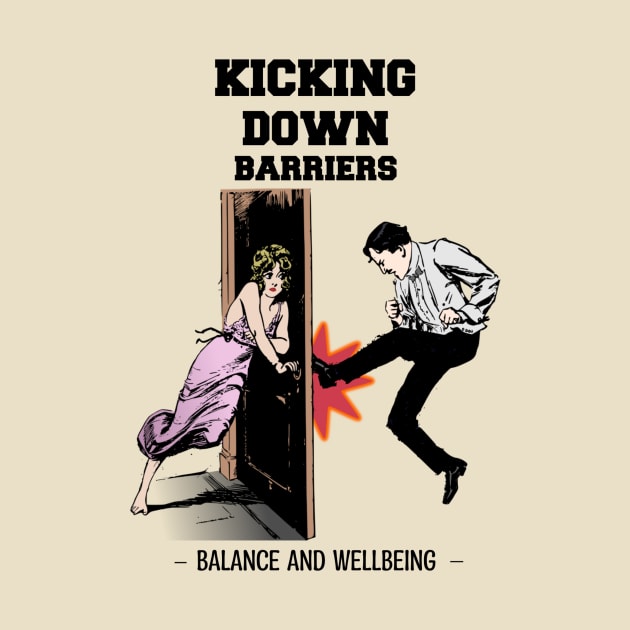 Door Kick Motivation: Balance & Wellbeing by Silvermoon_Designs