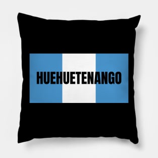 Huehuetenango City in Guatemala Flag Colors Pillow