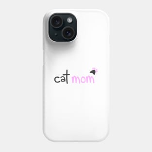 Cat Mom Love Your Kitten Cute Aesthetic Art With Paw Phone Case