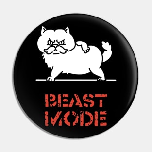 Beast Mode Cat Pin