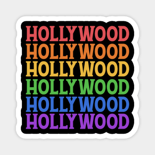 HOLLYWOOD COLORFUL CITY Magnet