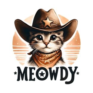 Meowdy cowboy cat T-Shirt