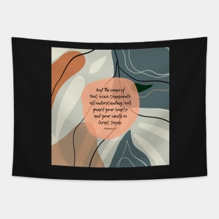 The Peace of God, Philippians 4:7, Bible Quote Tapestry