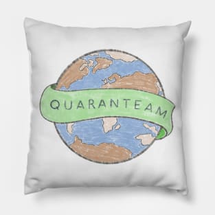 Quaranteam tshirt Pillow