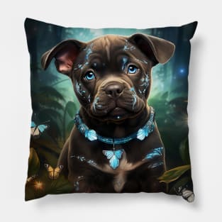 Vivid Pit Bull Pillow