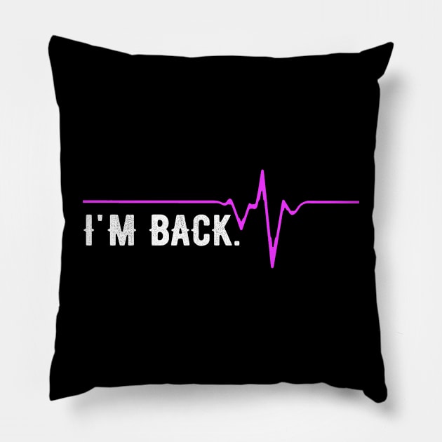 Heart Attack Survivor Recovery Get Well Soon Gift Pillow by OriginalGiftsIdeas