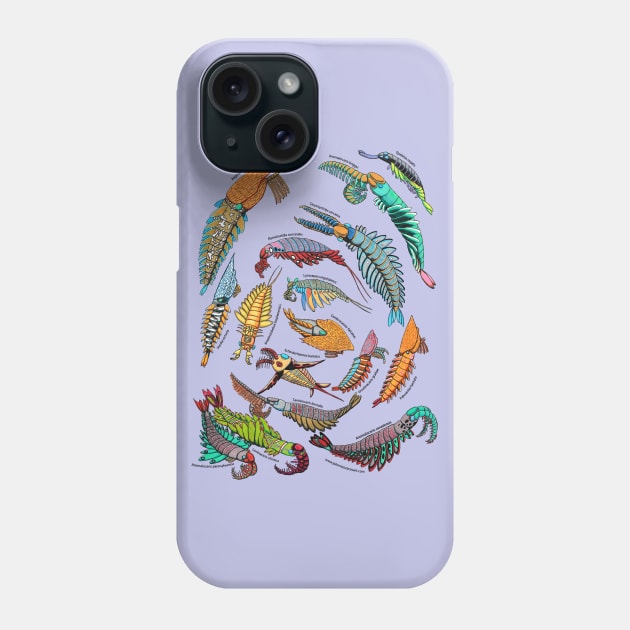 Anomalocaris group Phone Case by NocturnalSea