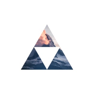 Geometric Mountain Artwork T-Shirt