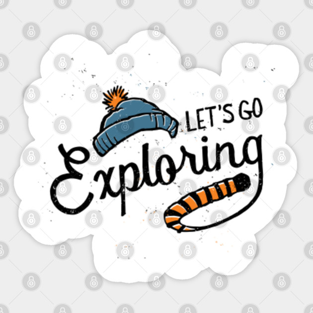 Let S Go Exploring Calvin And Hobbes Sticker Teepublic