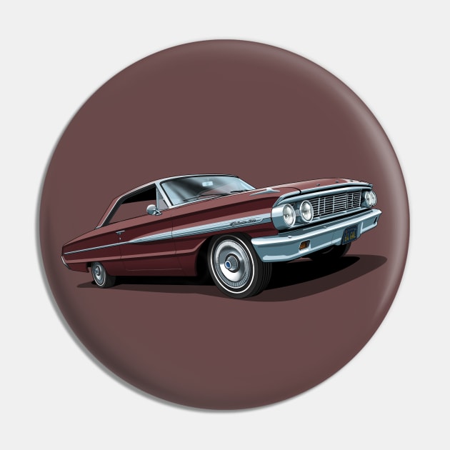 1964 Ford Galaxie 500 in vintage burgundy Pin by candcretro