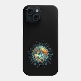 ZODIAC Pisces - Astrological PISCES - PISCES - ZODIAC sign - Van Gogh style - 12 Phone Case