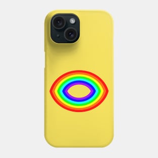 Rainbow Eye on Illuminating Phone Case