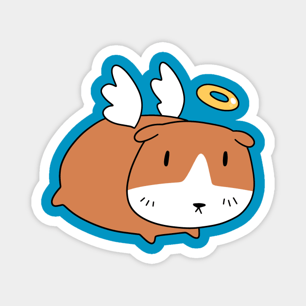 Angel Guinea Pig Magnet by saradaboru