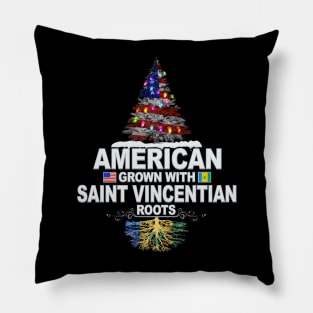 Christmas Tree  American Grown With Saint Vincentian Roots - Gift for Saint Vincentian From St Vincent And The Grenadines Pillow