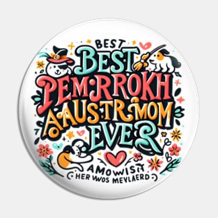 Best Grandma Ever Gift Aussie Dog Mom Australian Shepherd funny Pin