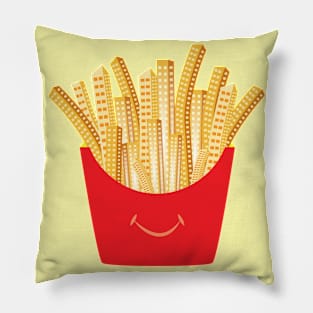 French Fries City Pillow