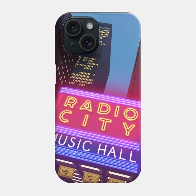 Radio City Music Hall Phone Case by adam@adamdorman.com