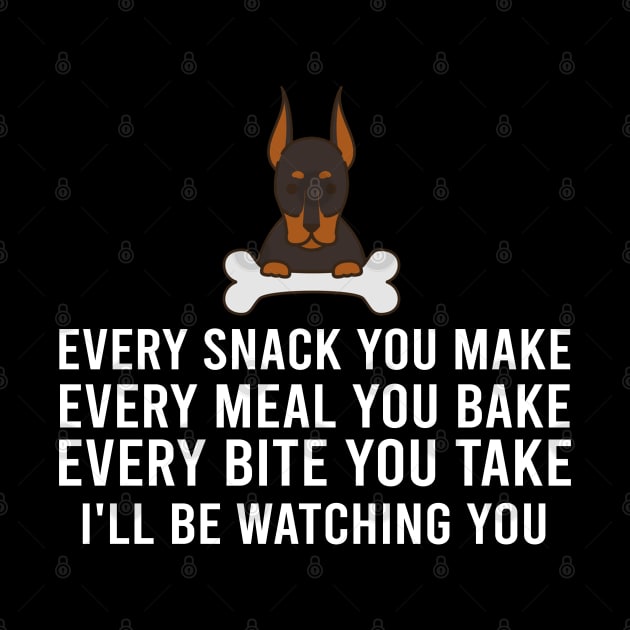 Every Meal You Bake Reflecting the Grace of Doberman Pinschers by Crazy Frog GREEN