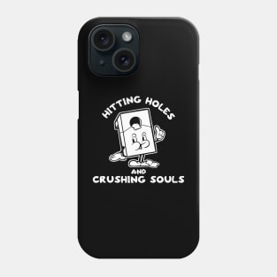 Hitting Holes Funny Corn Hole And Tossing Bags Player Phone Case