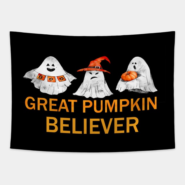 Great Pumpkin Believer Tapestry by FERRAMZ