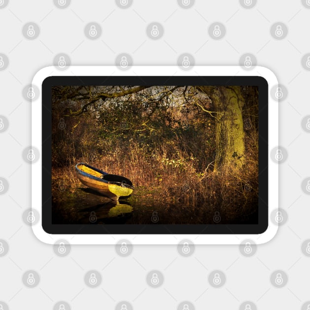 Yellow Rowing Boat Magnet by IanWL