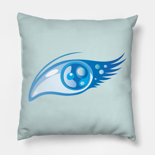 Blue Eye Pillow by martinussumbaji