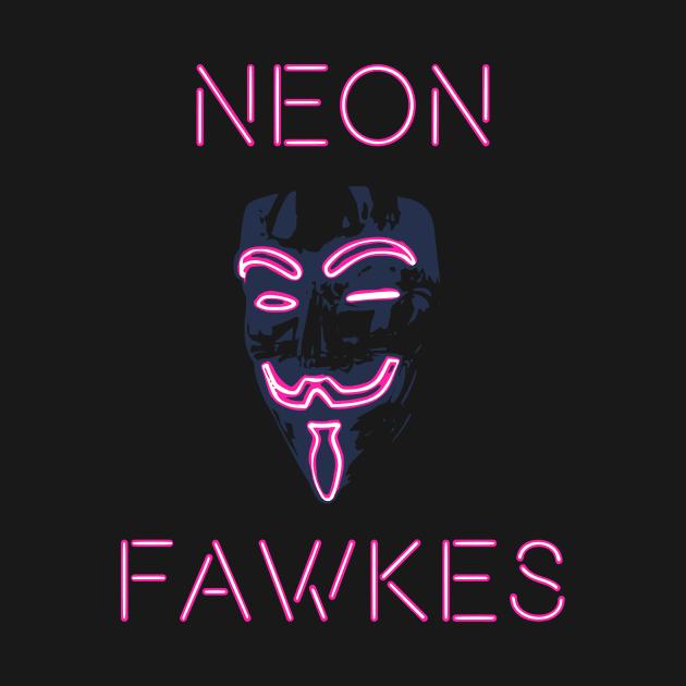 Neon Fawkes Vertical Logo Front Only by NeonFawkes