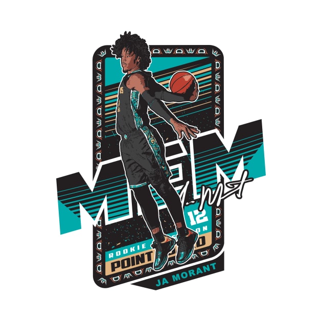 Ja Morant vintage style sports card T-shirt by goderslim