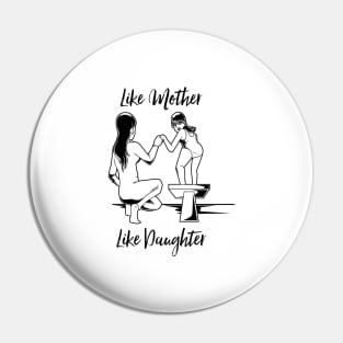 Swimmer - Mom and Daughter Pin