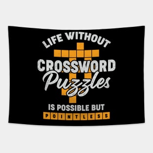 Crossword Puzzle Lover Gift Tapestry