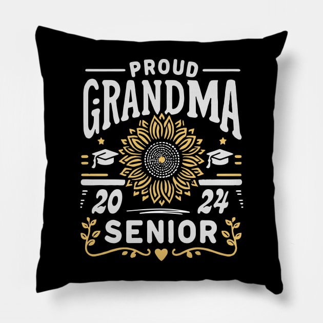 Proud GRANDMA of a 2024 Senior Pillow by rhazi mode plagget