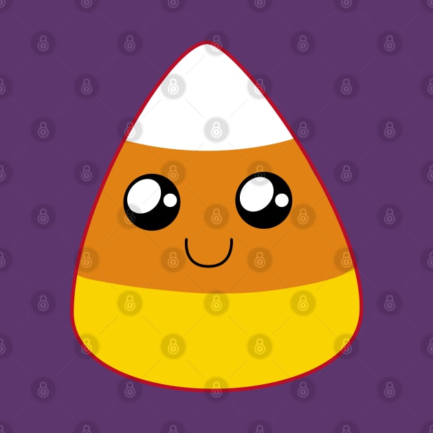 Another Cute Happy Candy Corn (Purple) by ziafrazier