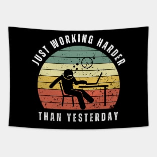 Lazy working from home - internet Tapestry