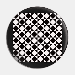 two tone black and white pattern with squares and diamonds Pin