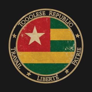 Vintage Togolese Republic Togo Africa African Flag T-Shirt