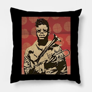 Christian Scott // Retro Poster Jazz Pillow