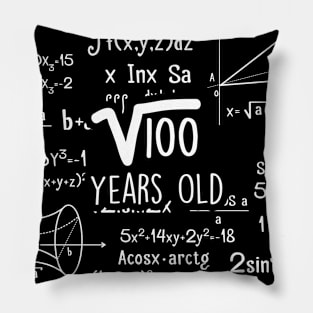 10. Geburtstag Party Geschenk Wurzel 100 Years Old Mathe Pillow