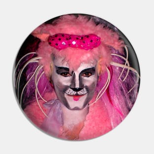 drag queen pink kitten Pin