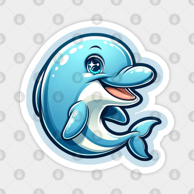 Cute dolphin Magnet by Ferdi Everywhere