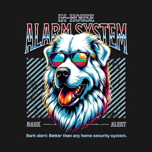 Bark Alert Pyrenean Mountain Dog T-Shirt