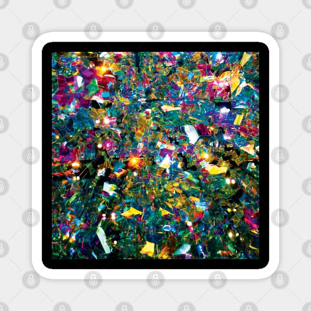 Crystal Pattern, Brilliant Stones, Colorful Gems Crystals Print Gift Magnet by Art Like Wow Designs