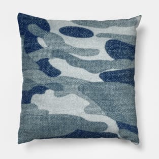 Navy Camouflage Pillow