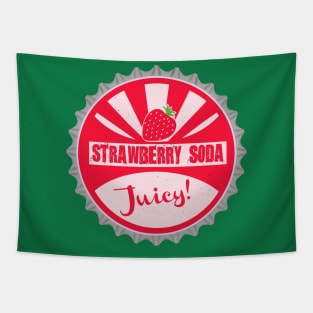 Strawberry Soda Bottle Cap Tapestry