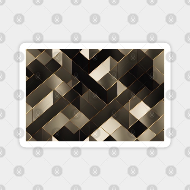 Rhombus seamless pattern texture Magnet by Alekxemko