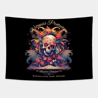 Witness Protection Skull Tapestry